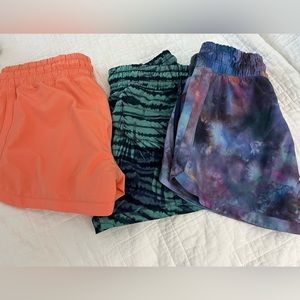 Athleta girl shorts 3 pairs